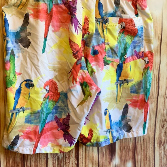 Neff Mens Size XL Parrot Parakeet Rainbow Shorts - Picture 4 of 6